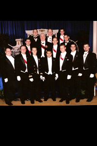 Admiral Carey and the Washington Scholars at the National Debutante Cotillion in Washington, DC